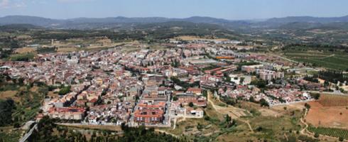 Vista a&egrave;ria de Sant Sadurn&iacute;